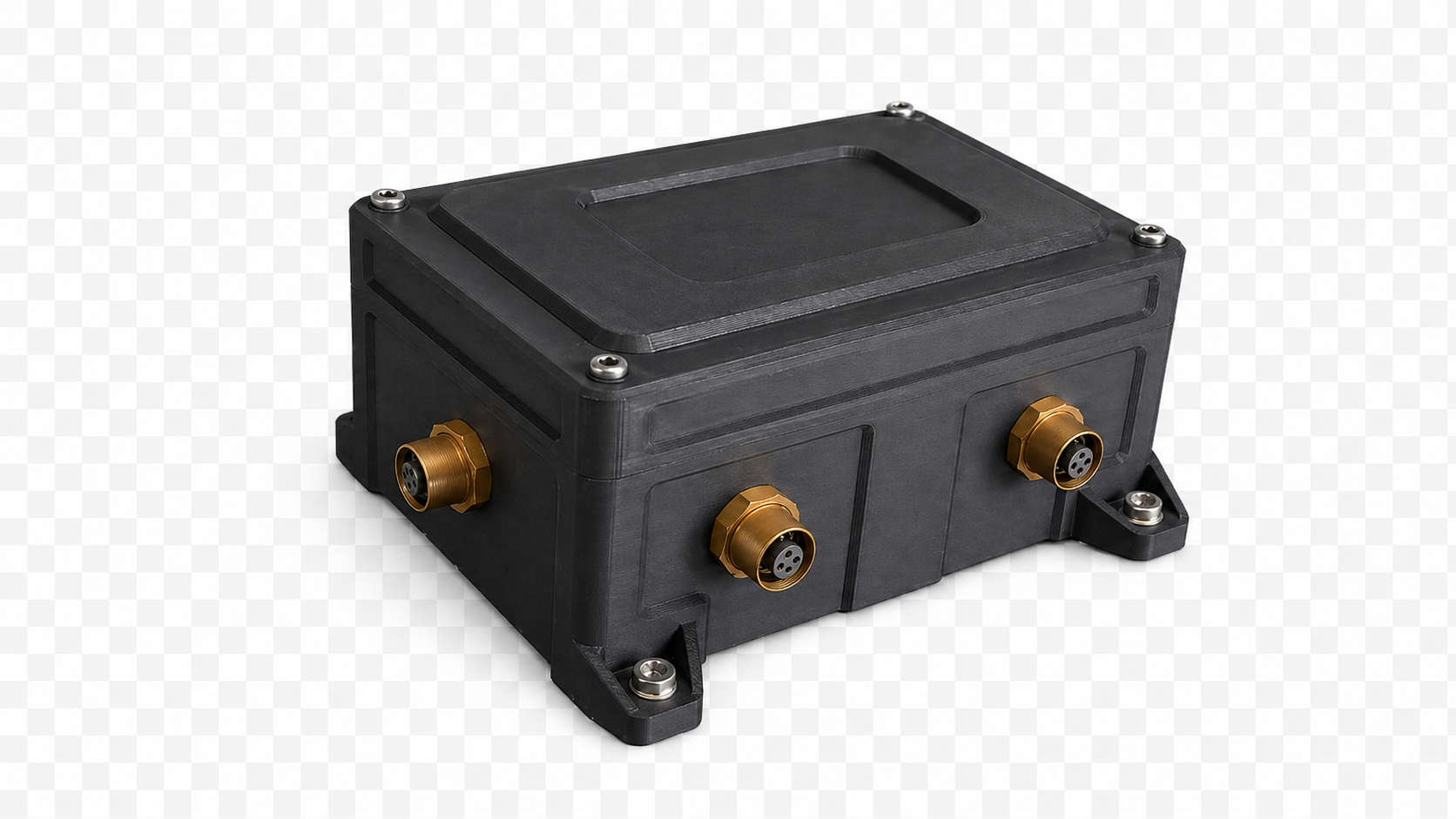 Custom electronics enclosure with connectors installed